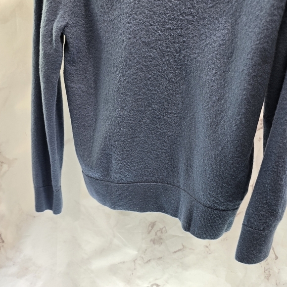 Artefact Sweater Womens Small Blue Merino Wool Half Zip Pullover Bering Sea - Picture 7 of 11